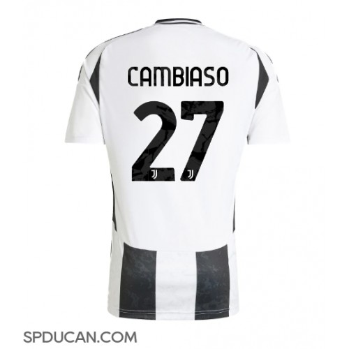 Muški Nogometni Dres Juventus Andrea Cambiaso #27 Domaci 2024-25 Kratak Rukav